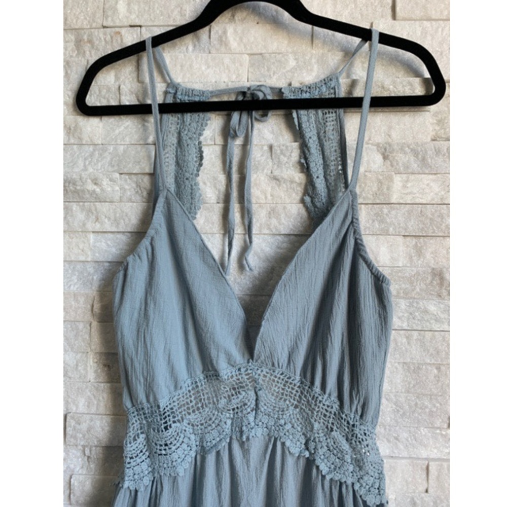 Dusty Blue Mini Dress - Picture 4 of 8